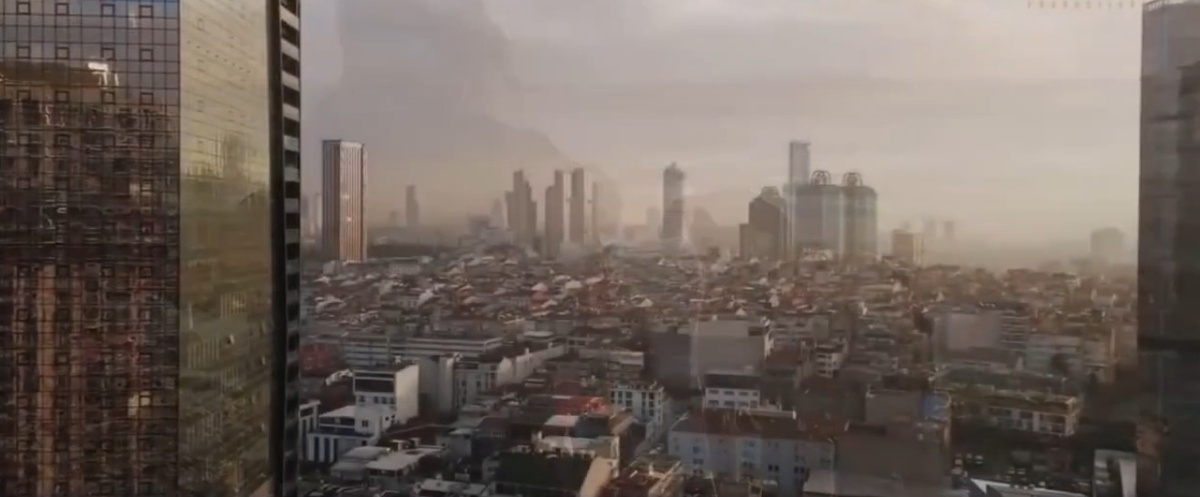 Думаю, это вид из окна главной героини. Здесь и далее в статье - кадры из сериала "Черная шнлковица"