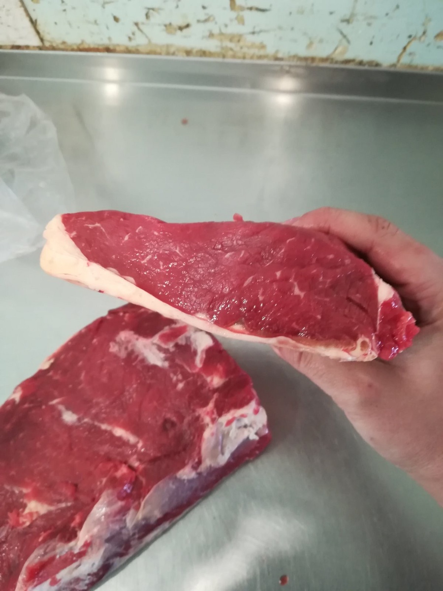 Вот так он выглядел на столе у мясника