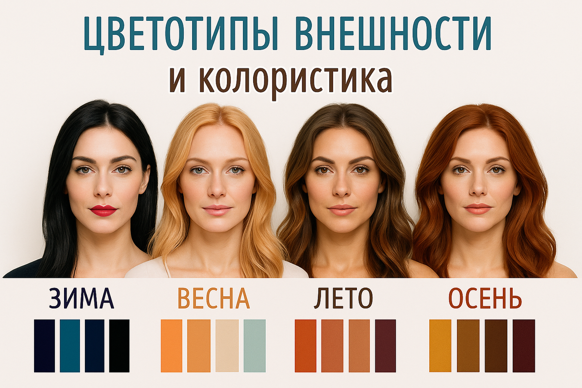 4 основных цветотипа