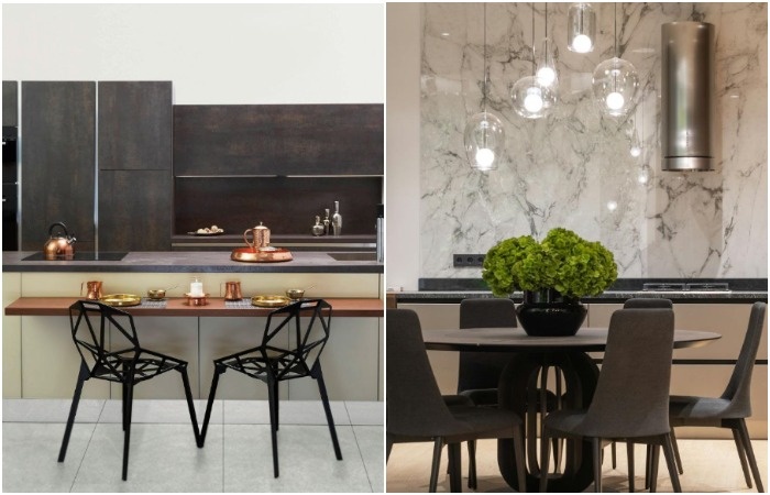 Кухни в стиле лофт выглядят несколько брутально, но в тоже время очень эффектно