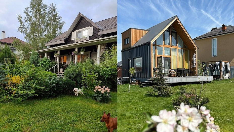 Слева соцсети блогера lenasblackhouse. Справа соцсети блогера honey_mary