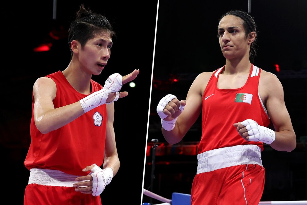 Иман Хелиф из Алжира и Линь Юйтин из Тайваня