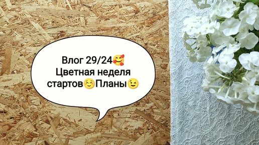 Влог 29/24🥰 Цветная неделя стартов☺ Планы на август😉