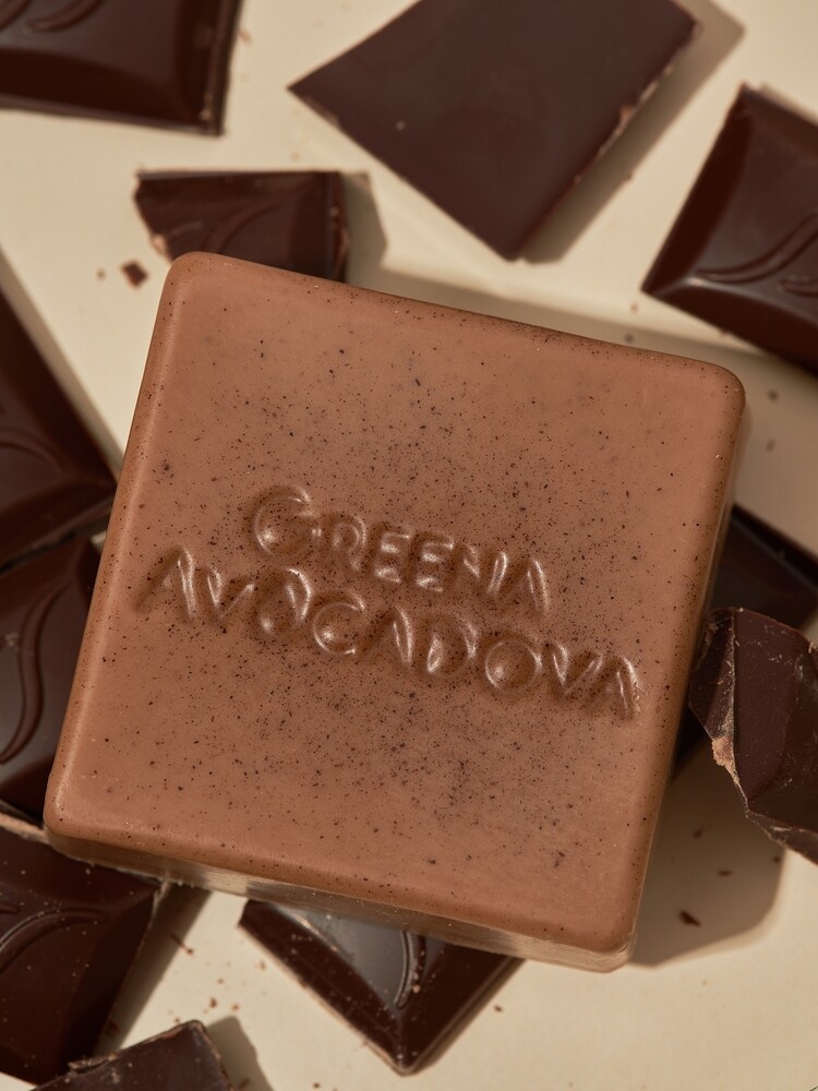 Твердый  бальзам для волос с маслом какао. Для всех типов волос