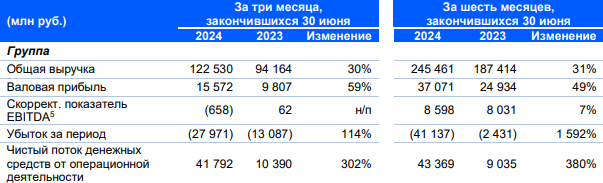Отчет Ozon за 2 квартал 2024