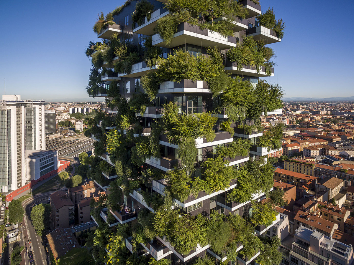 Bosco Verticale в Милане, Италия