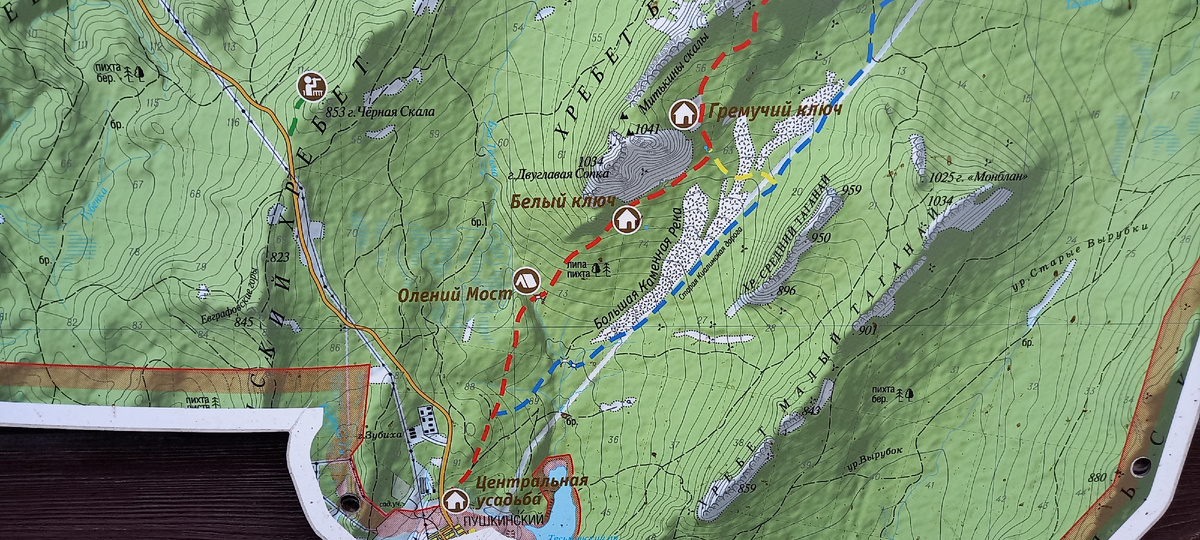 Карта Таганая