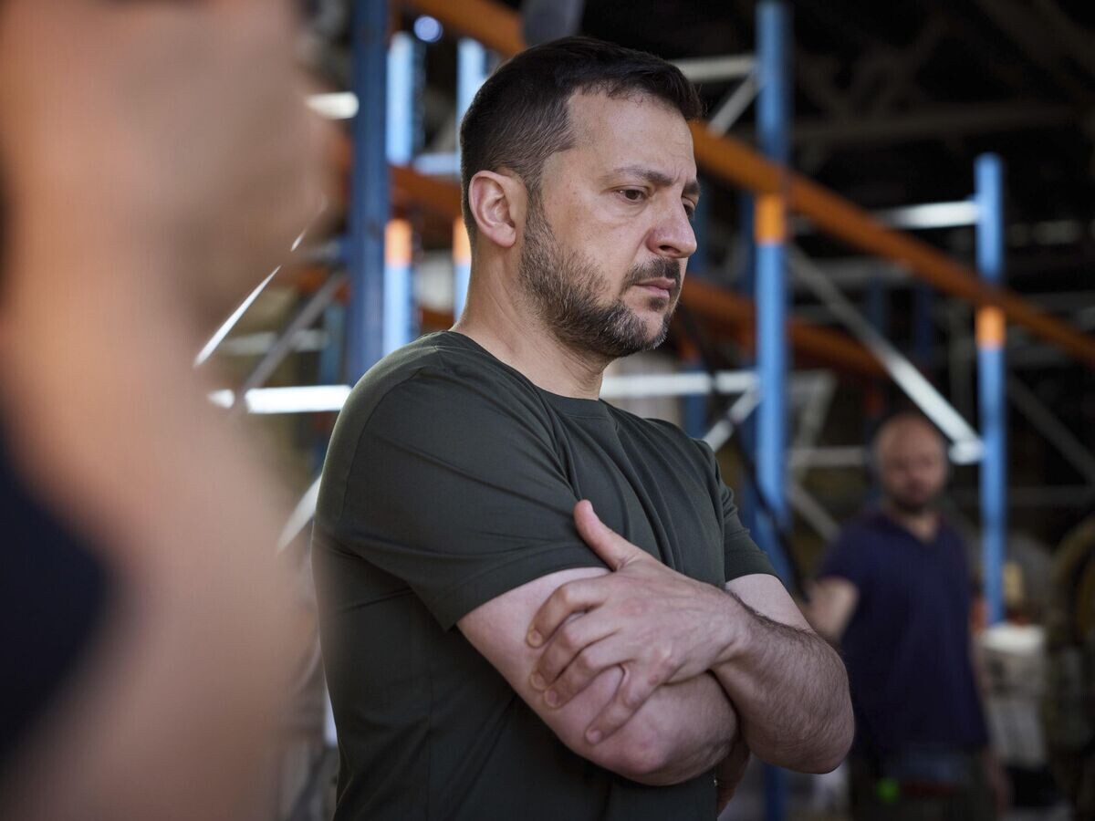    Президент Украины Владимир Зеленский© AP Photo / Ukrainian Presidential Press Office via AP