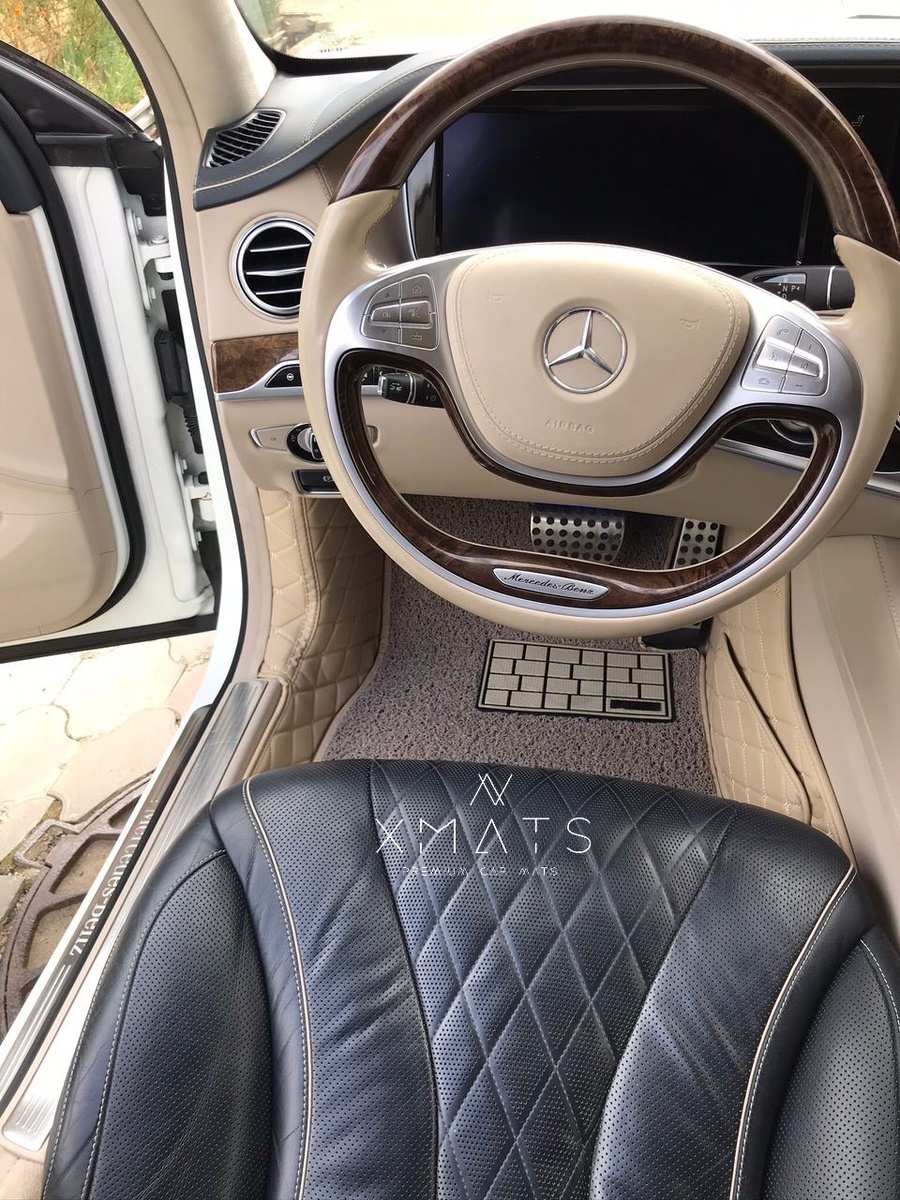 Коврики из экокожи в салон на Mercedes-Benz S-Class (W222)