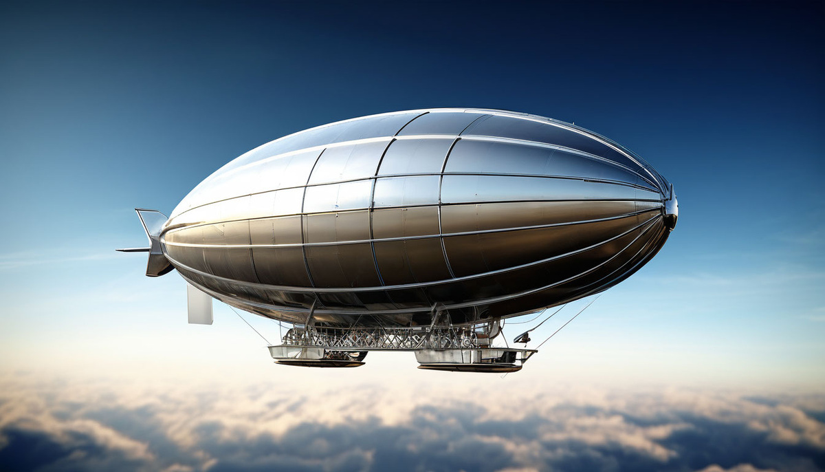 Изображение дирижабля. Создано с помощью нейросети Яндекс Шедеврум