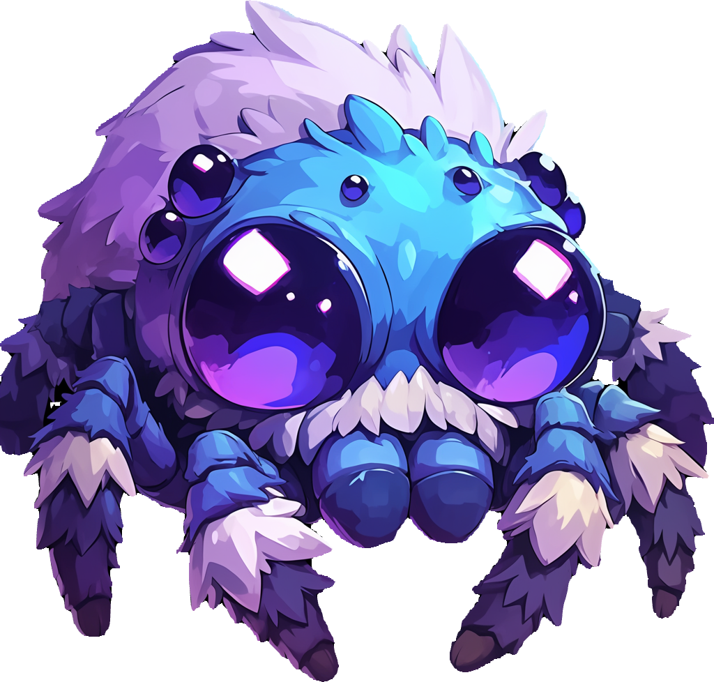 Паук, похожий на дракончика с картинки по стилю - сделала Midjourney