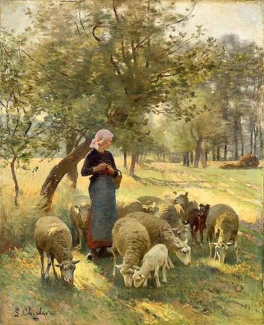The Gentle Shepherdess Luigi Chialiva