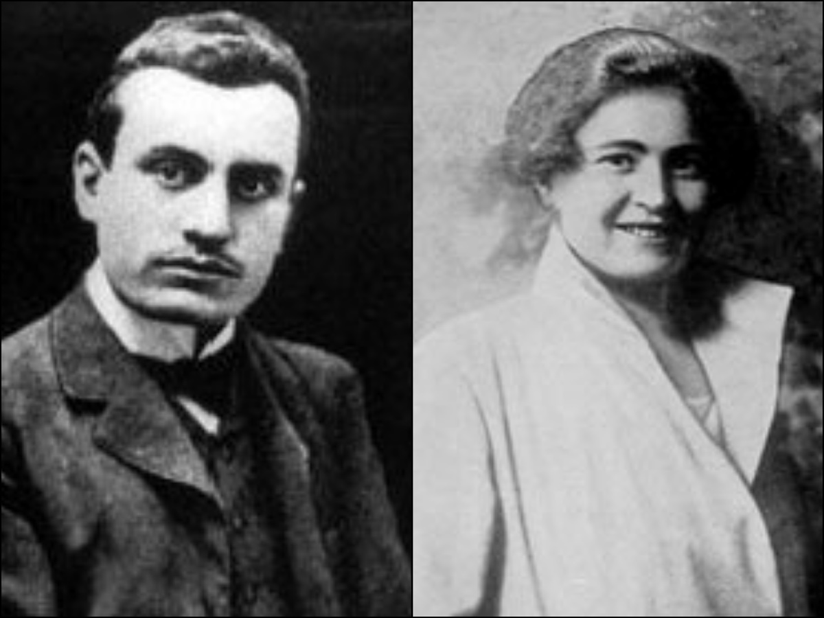 Бенито Муссолини и Ракеле Гуиди, родители Эдды