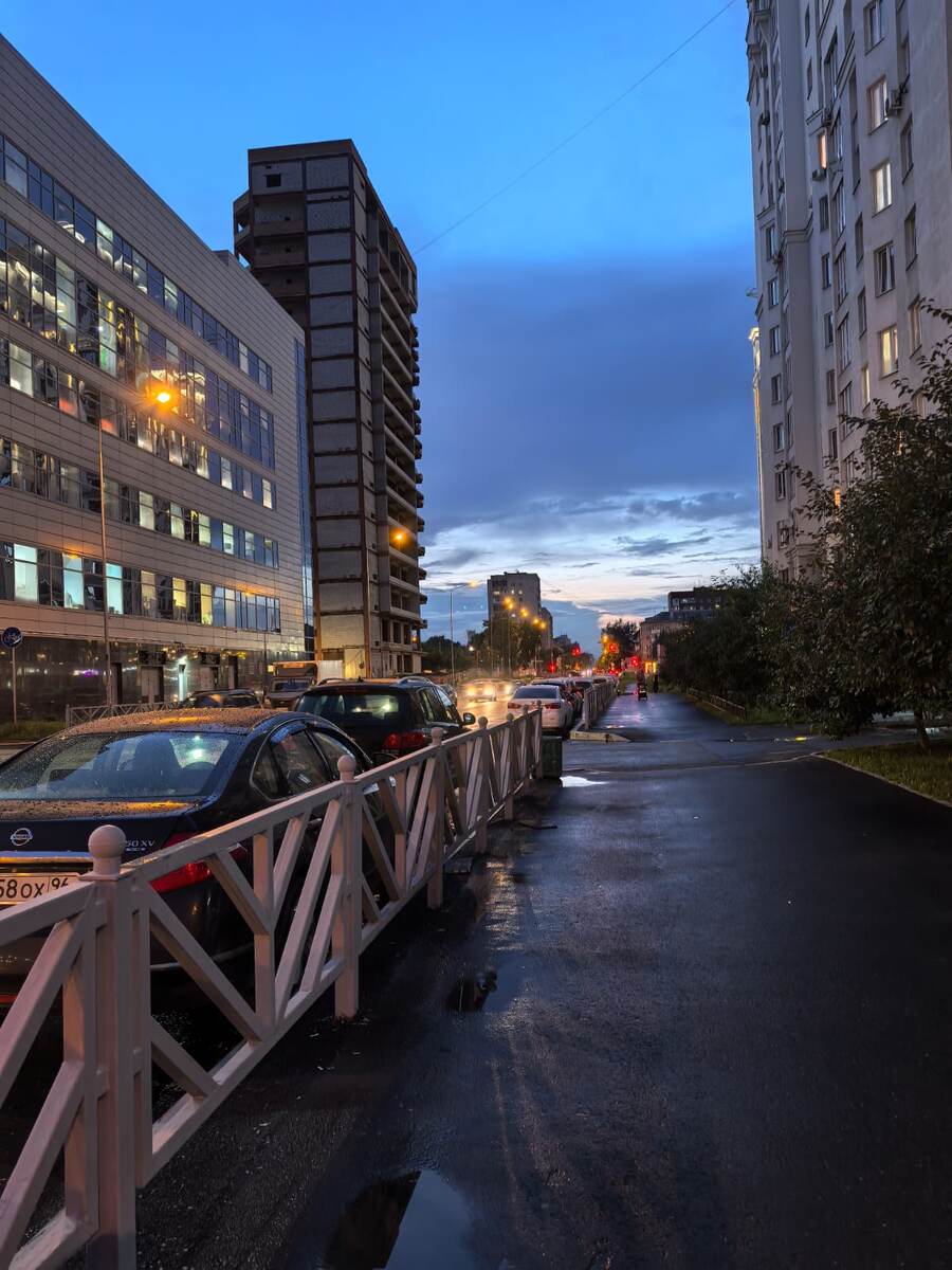 Вечерний Екатеринбург после дождя