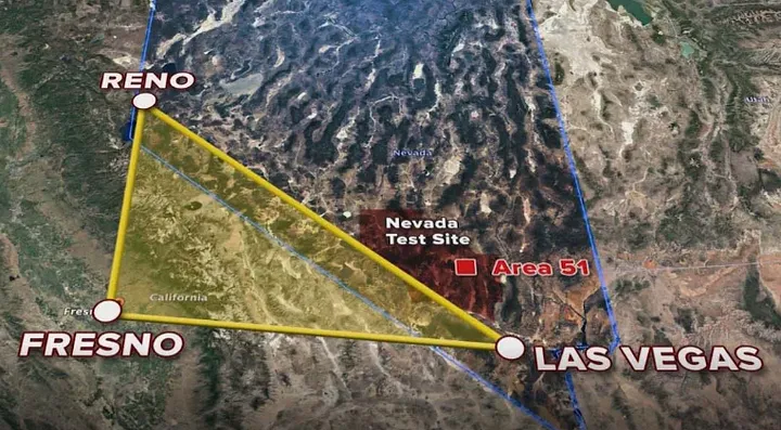 Треугольник Невады. | Источник: 8newsnow.com 