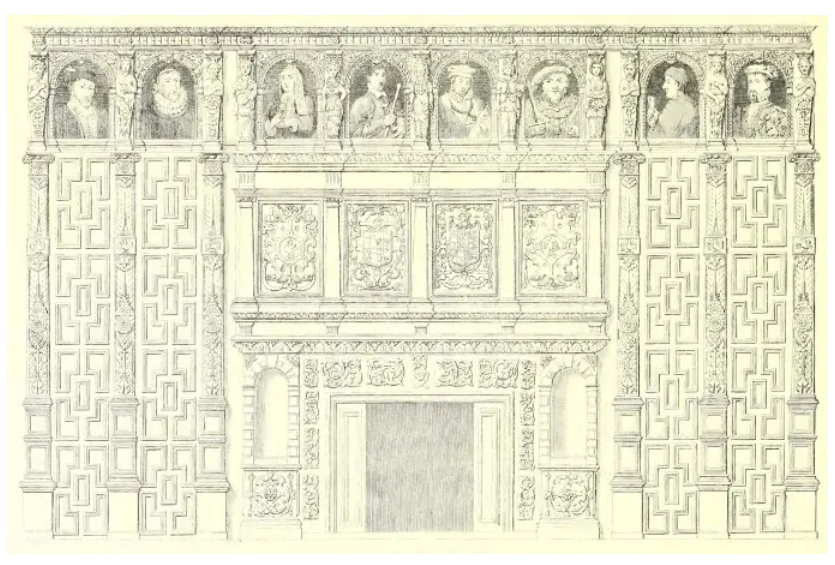 Рисунок декораций в Уэстон-хаусе.