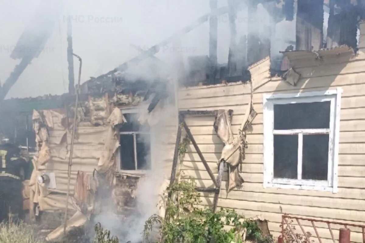    Пожилая женщина получила ожоги на пожаре в брянской деревне Латышовка