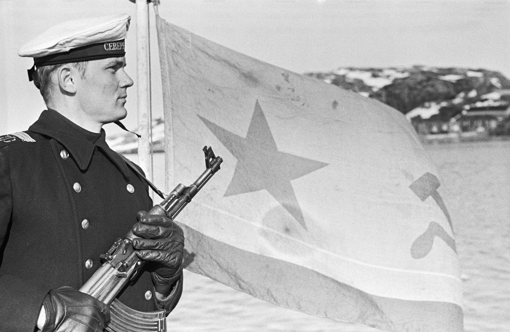 Русский моряк в Североморске