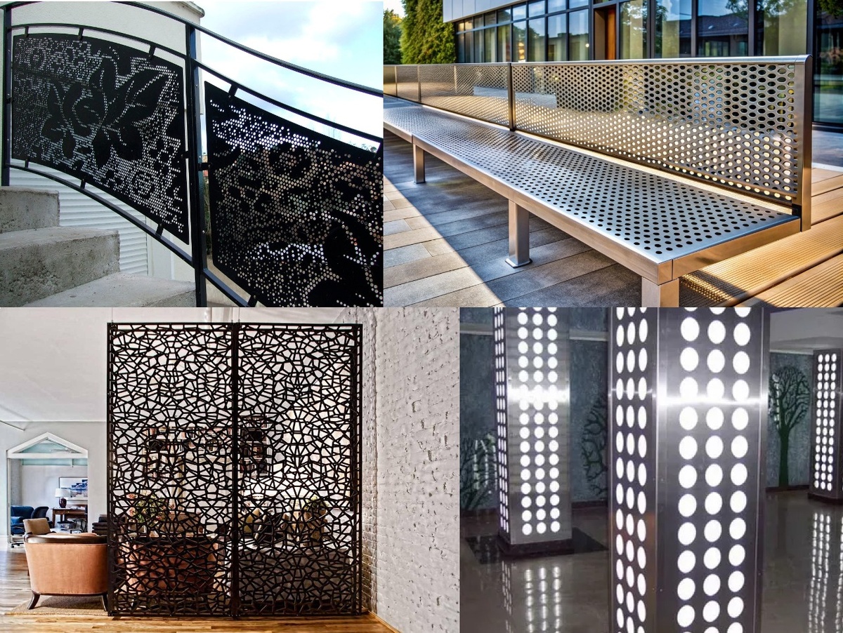 Виды изделий из перфорированного листа