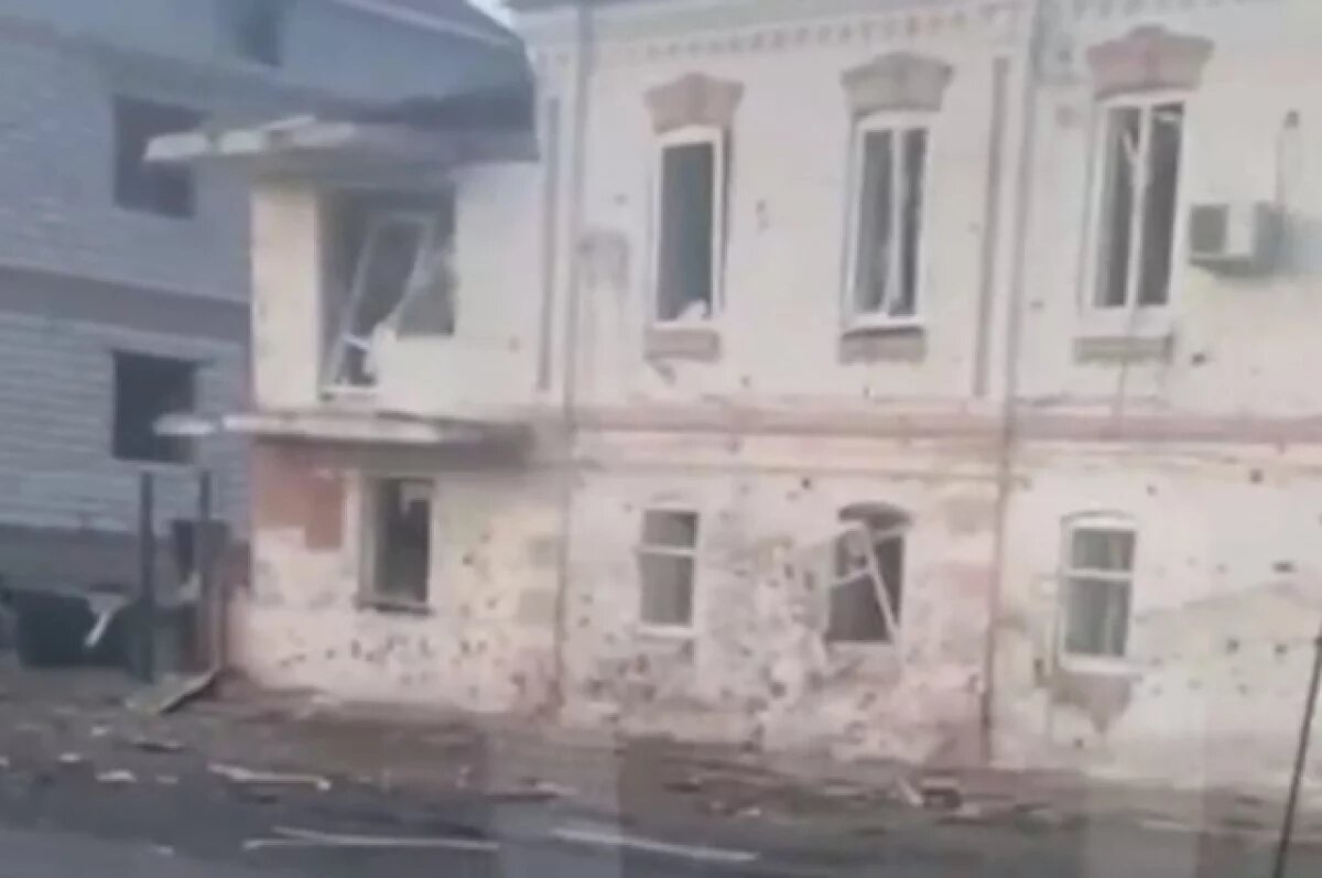    Появились кадры последствий удара ВСУ по Судже в Курской области