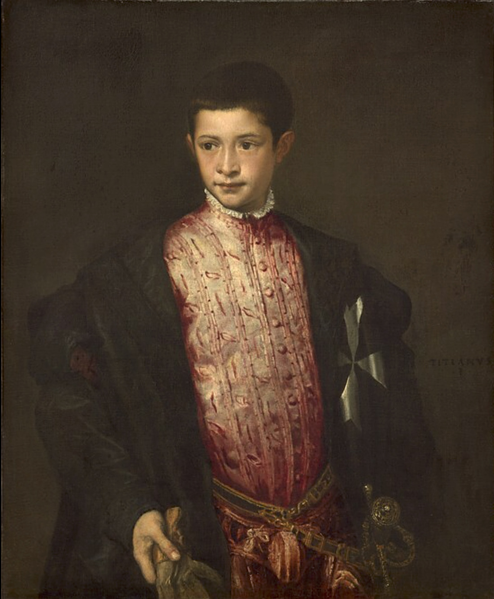 Тициан. Рануччо Фарнезе. 1541-1542. Национальная галерея. Вашингтон. Открытый источник