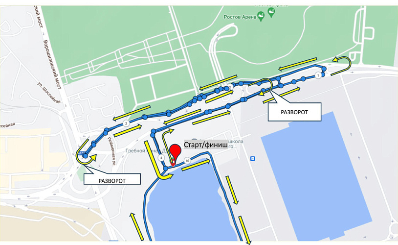    Фото: маршрут забега // департамент автодорог