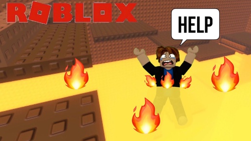 УБЕГИ от ЛАВЫ, проходя ПАРКУР в ROBLOX!!!