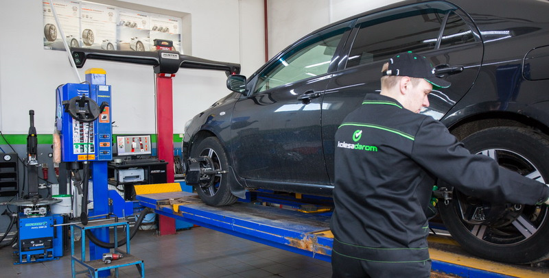 Стенд для проверки/регулировки схода-развала колёс