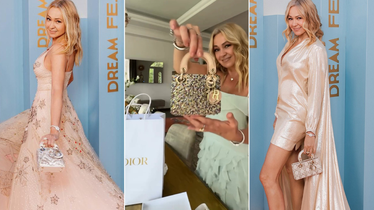 Коллаж канала. Яна Рудковская - любительница сумочек Dior