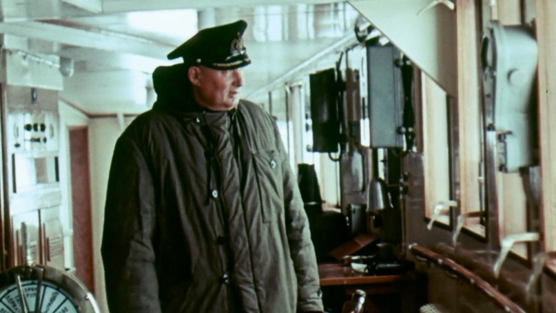 Иван Александрович Ман на капитанском мостике