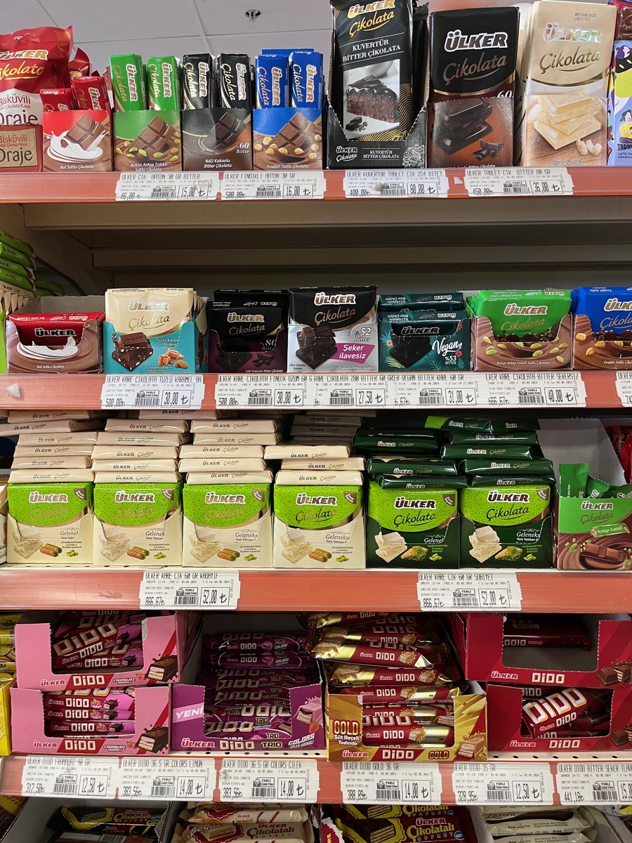 К слову, не только Nestle производят шоколад с фисташками и пахлавой. Вот например у турецкой компании Ulker тоже есть шоколад с данными вкусами в ассортименте