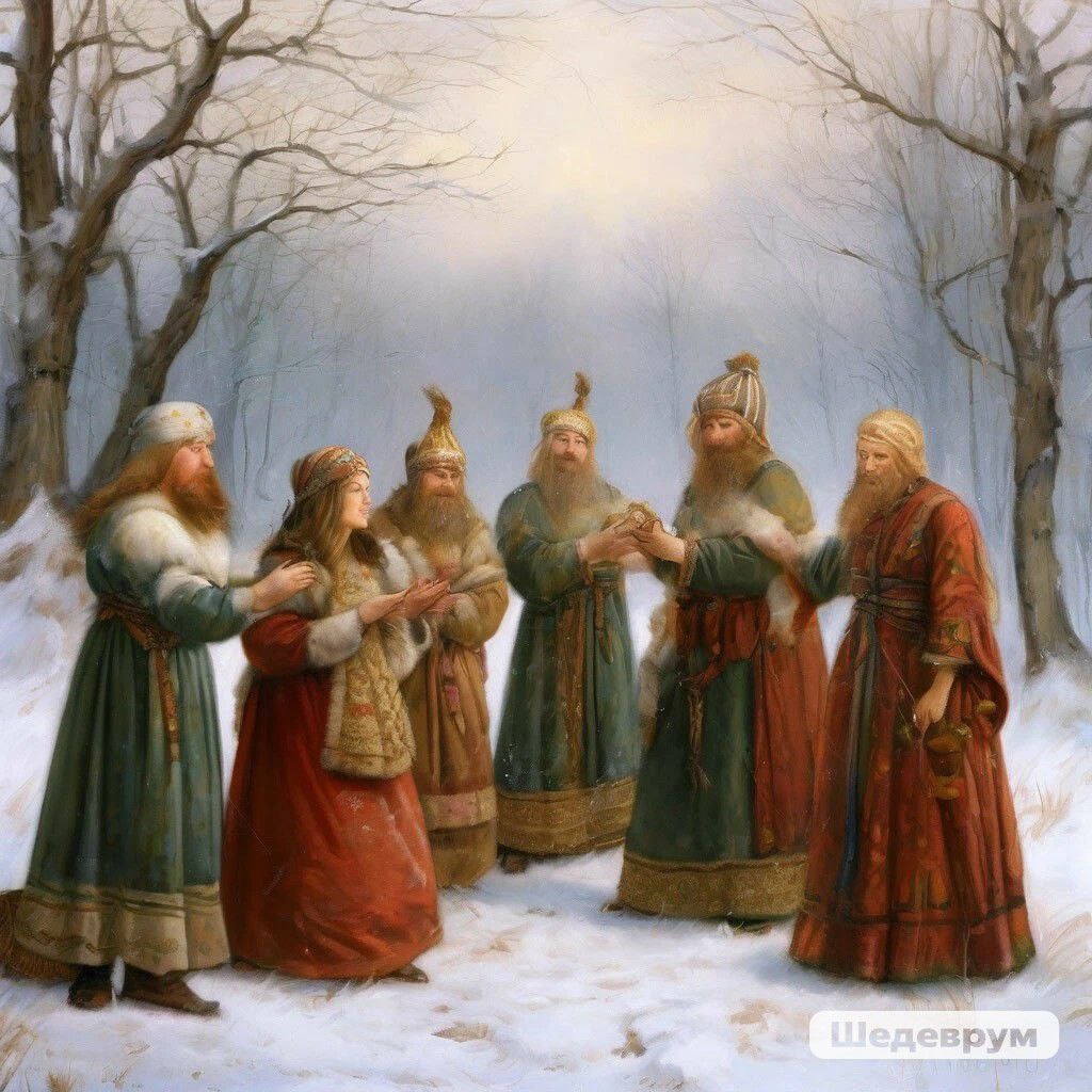 На этом изображении, славяне на фефральском празднике. Эта тема меня заинтересовала, дальше больше🔥