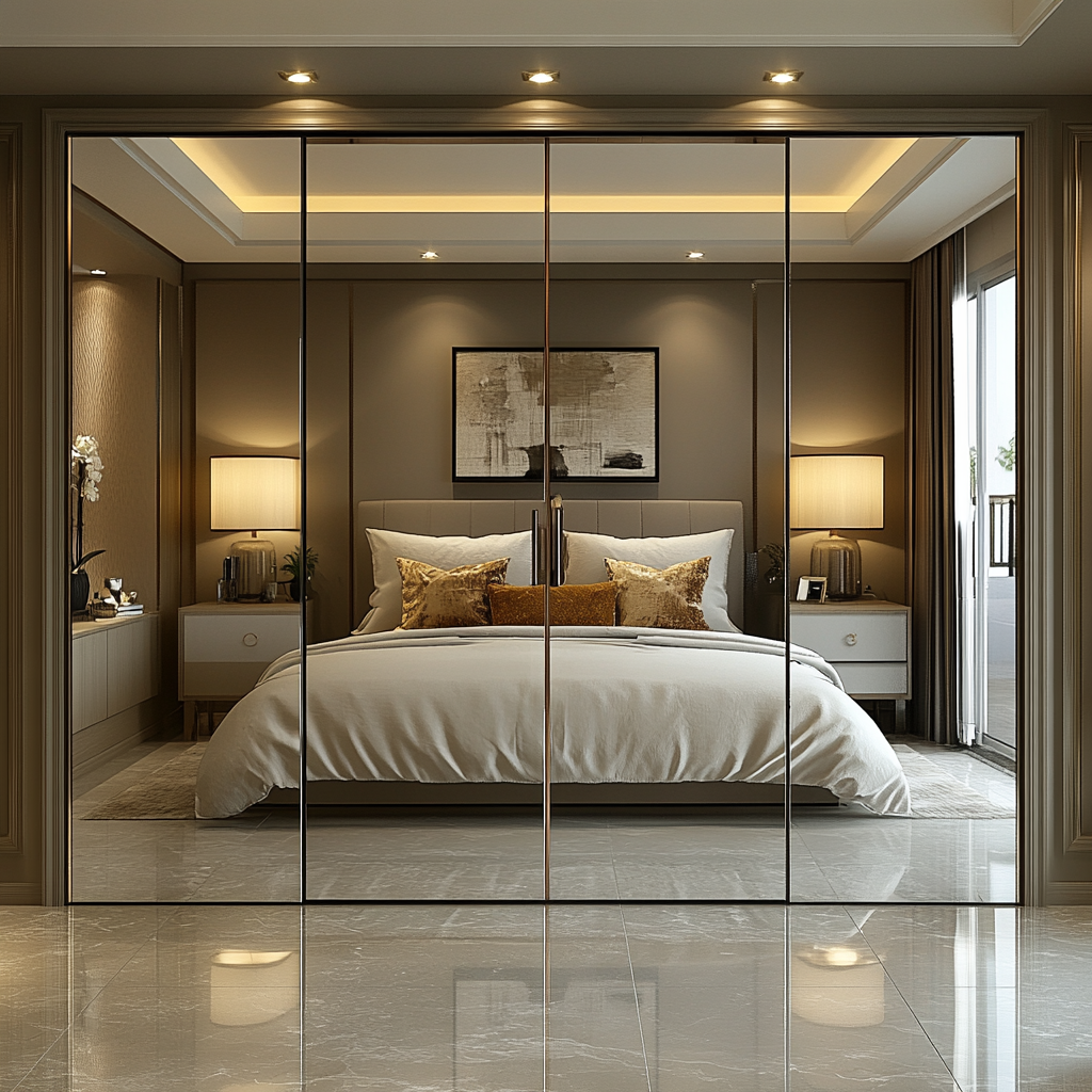 Зеркала играют важную роль в дизайне интерьера, не только расширяя пространство, но и добавляя глубину и свет в комнату. Использование зеркал может значительно преобразить любое помещение.-9