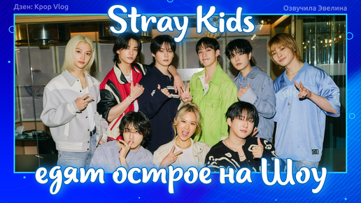 Stray Kids едят острое в шоу Пожиратели жары. Русская озвучка