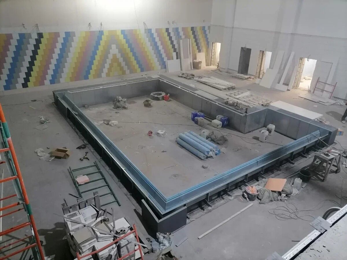 Процесс монтажа бассейна Runwill Pools и... 