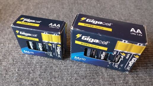 Тест батареек Gigacell Super Alkaline