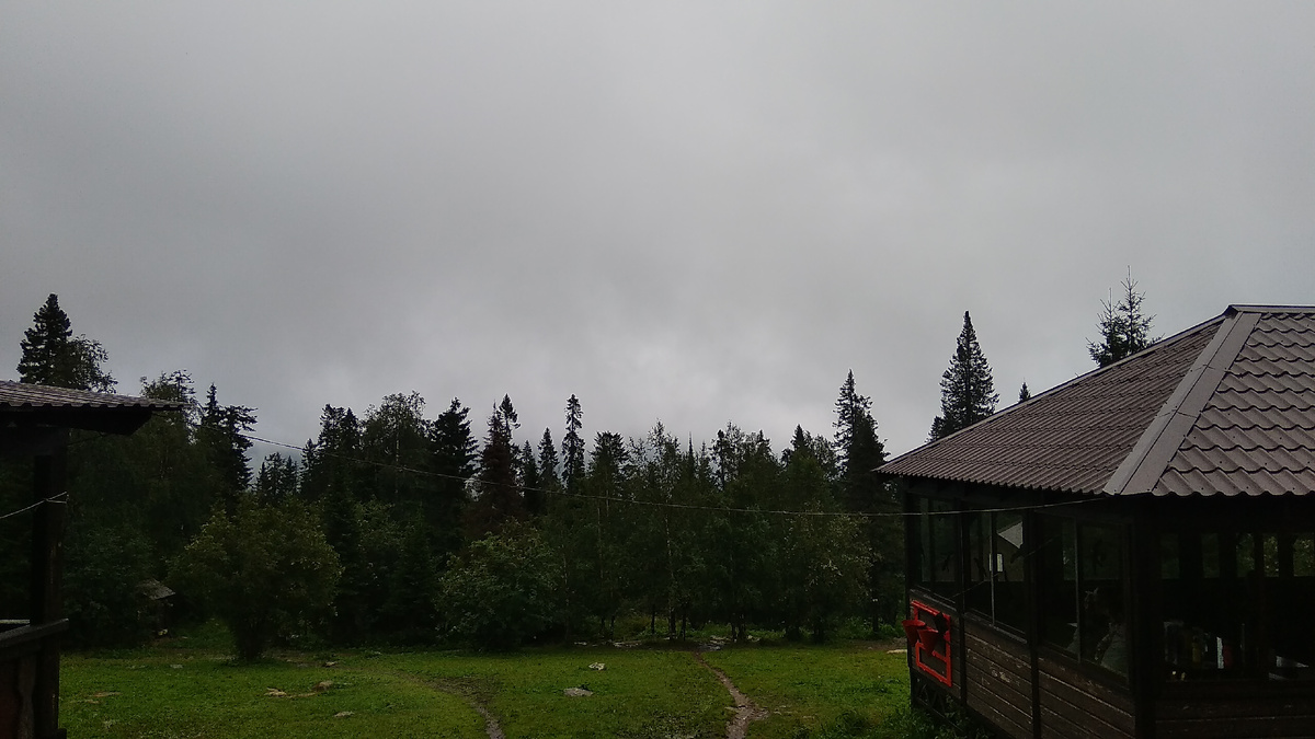 От помоста у домика на Гремучем ключе