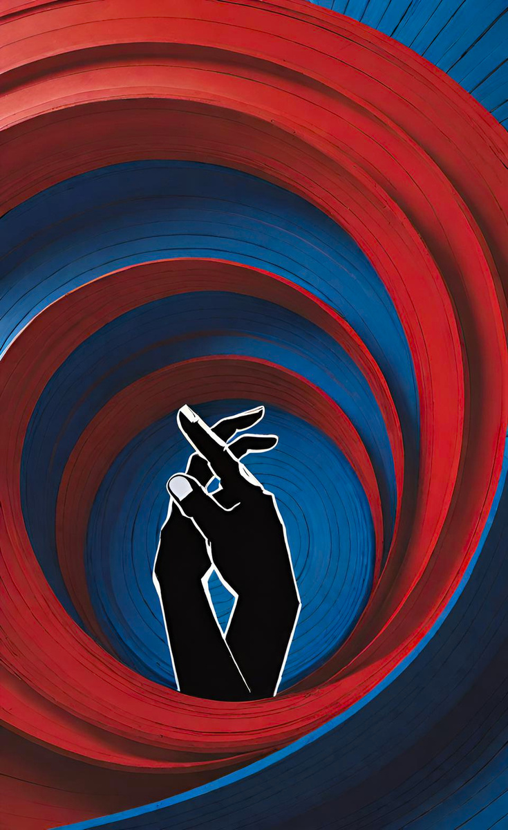 Переплетенье. Иллюстрация создана с помощью нейросети DreamAI и программы Photoshop