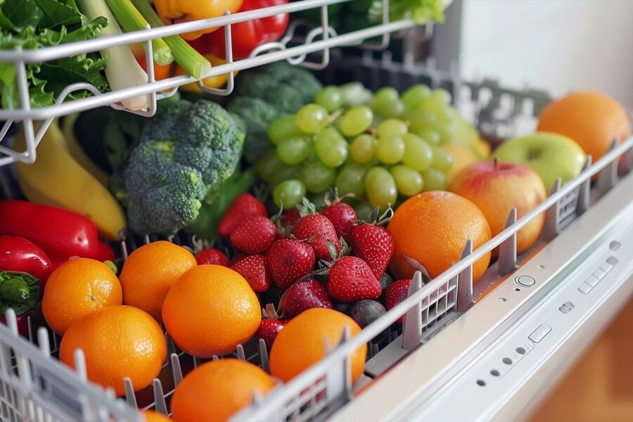     Можно ли мыть фрукты и овощи в посудомоечной машине