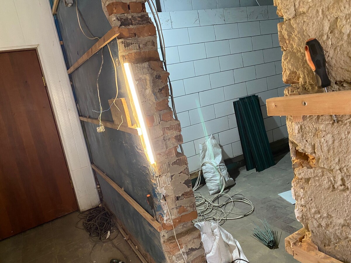 Процесс ремонта. 