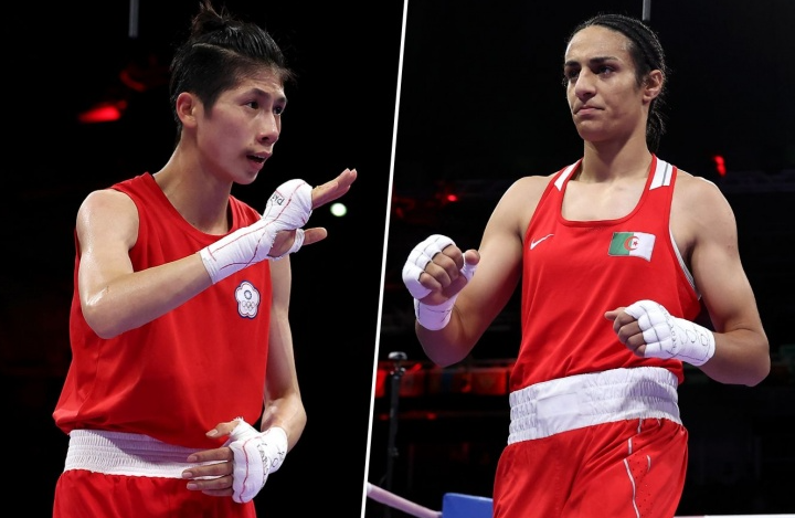 Линь Юйтин (слева), Иман Хелиф (справа)