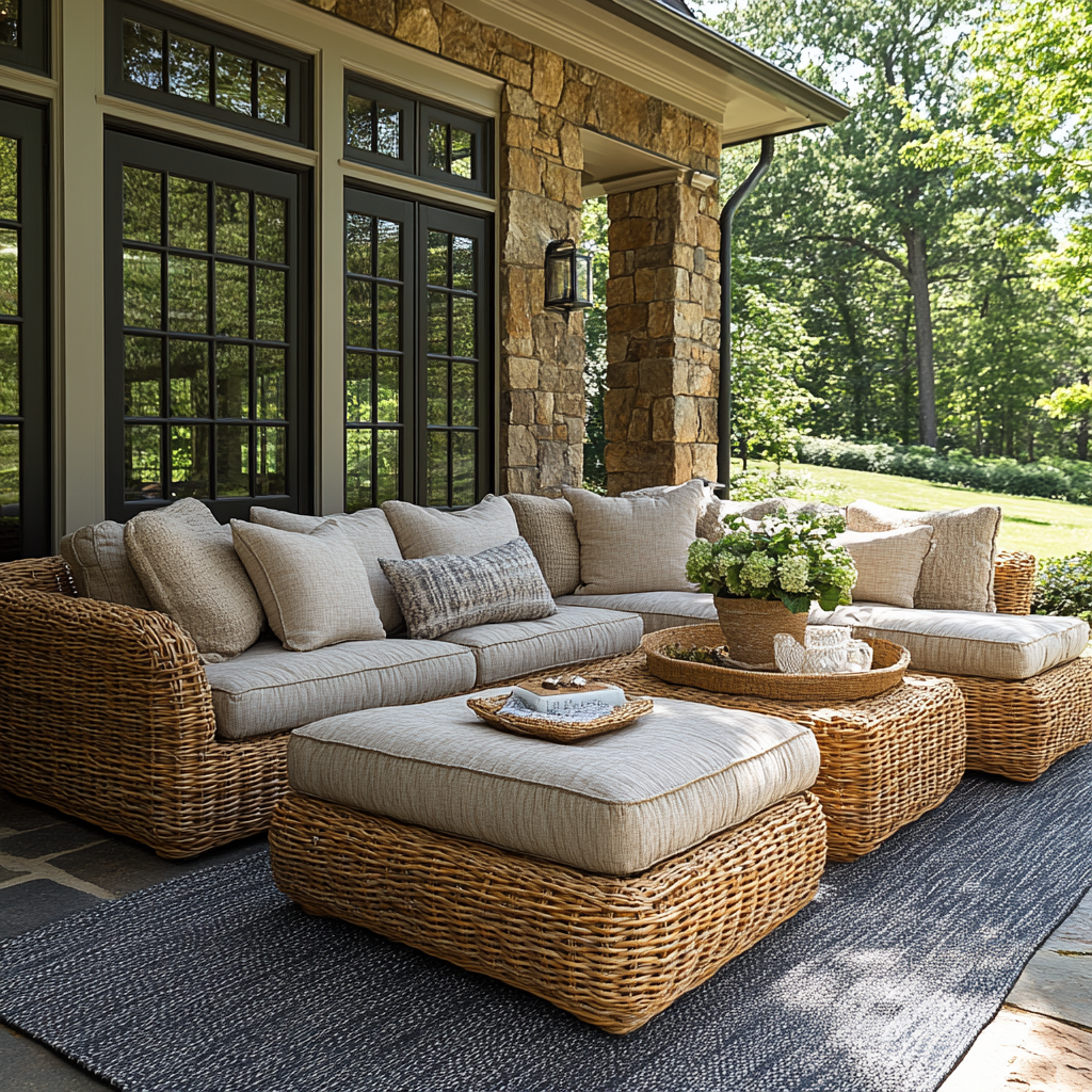 Создание уютного и стильного уличного интерьера — это прекрасная возможность расширить жилое пространство вашего дома, превратив двор, террасу или сад в место для отдыха и развлечений.-2