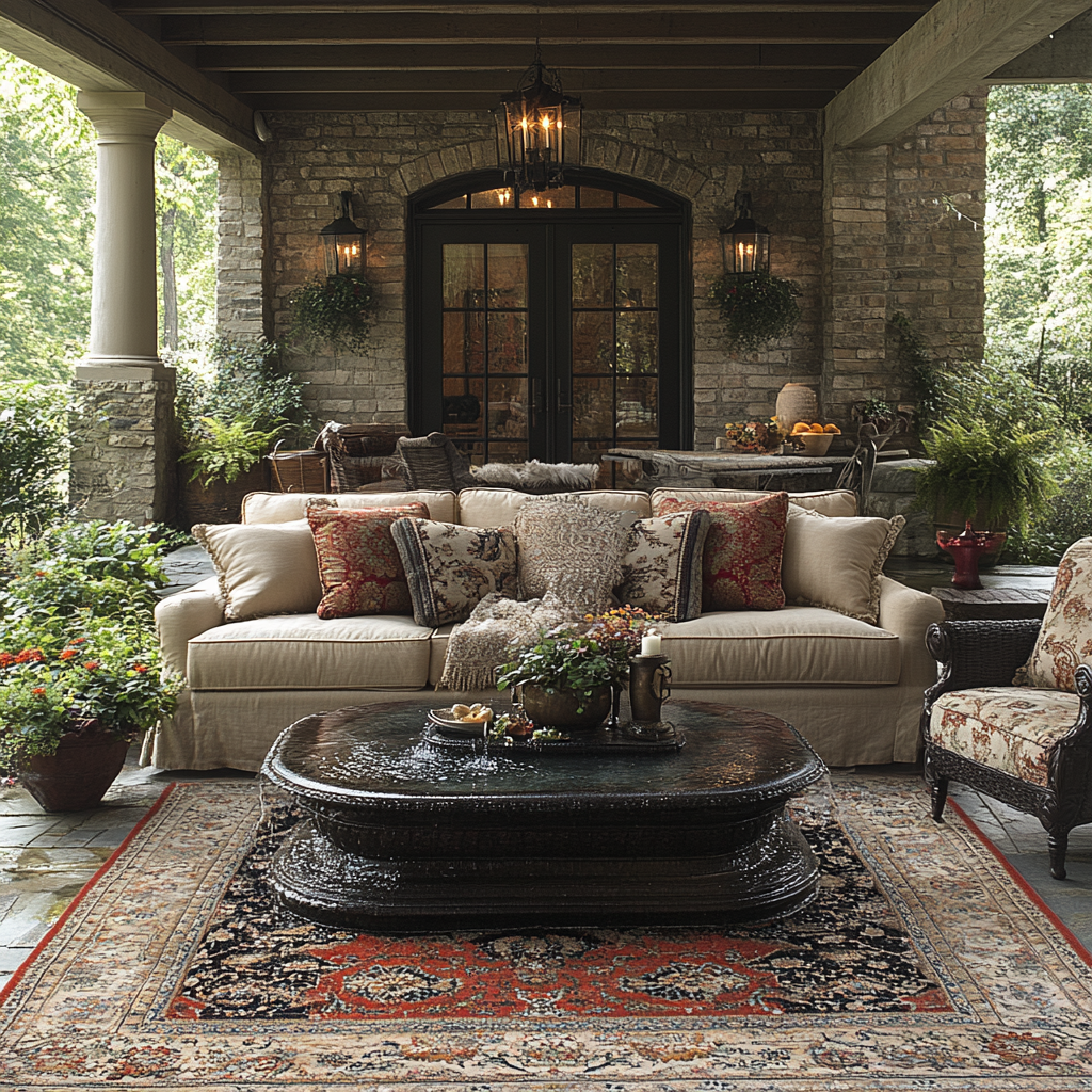 Создание уютного и стильного уличного интерьера — это прекрасная возможность расширить жилое пространство вашего дома, превратив двор, террасу или сад в место для отдыха и развлечений.-5