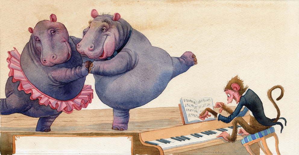 Грация танцующих бегемотов. Фото viktoriafoto.ru