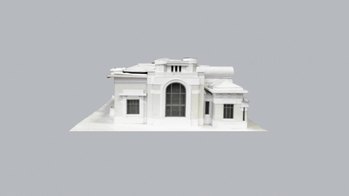 Макет здания кинотеатра особняка ﻿А. И. Дерожинской в Кропоткинском переулке Москвы.

Глубина 55.5 см
Ширина 41.5 см
Высота 15.5 см
Макет выполнен студентами МАРХИ
А.М. Паршиной и Е.О. Лихачевой, 2007