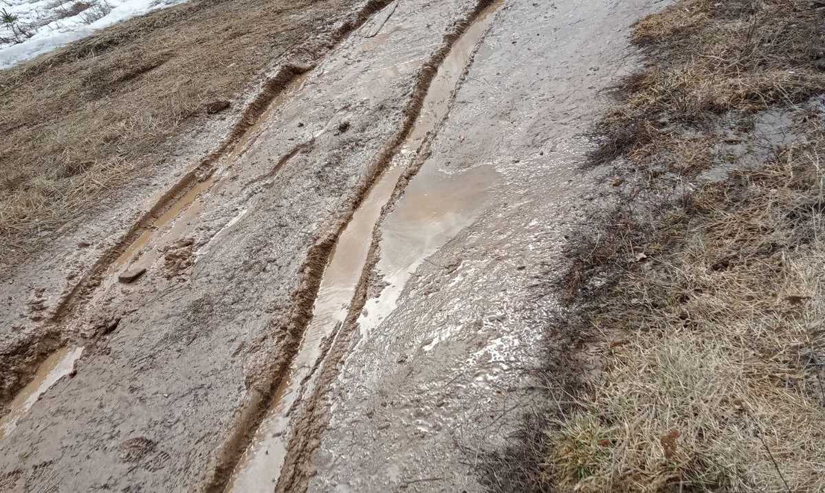    В деревню Красное к инвалидам и пенсионерам не могут проехать экстренные службы