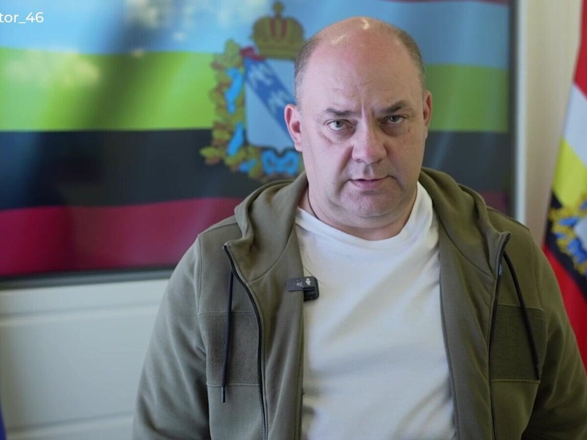    Врио губернатора об обстановке в Курской области© t.me/gubernator_46