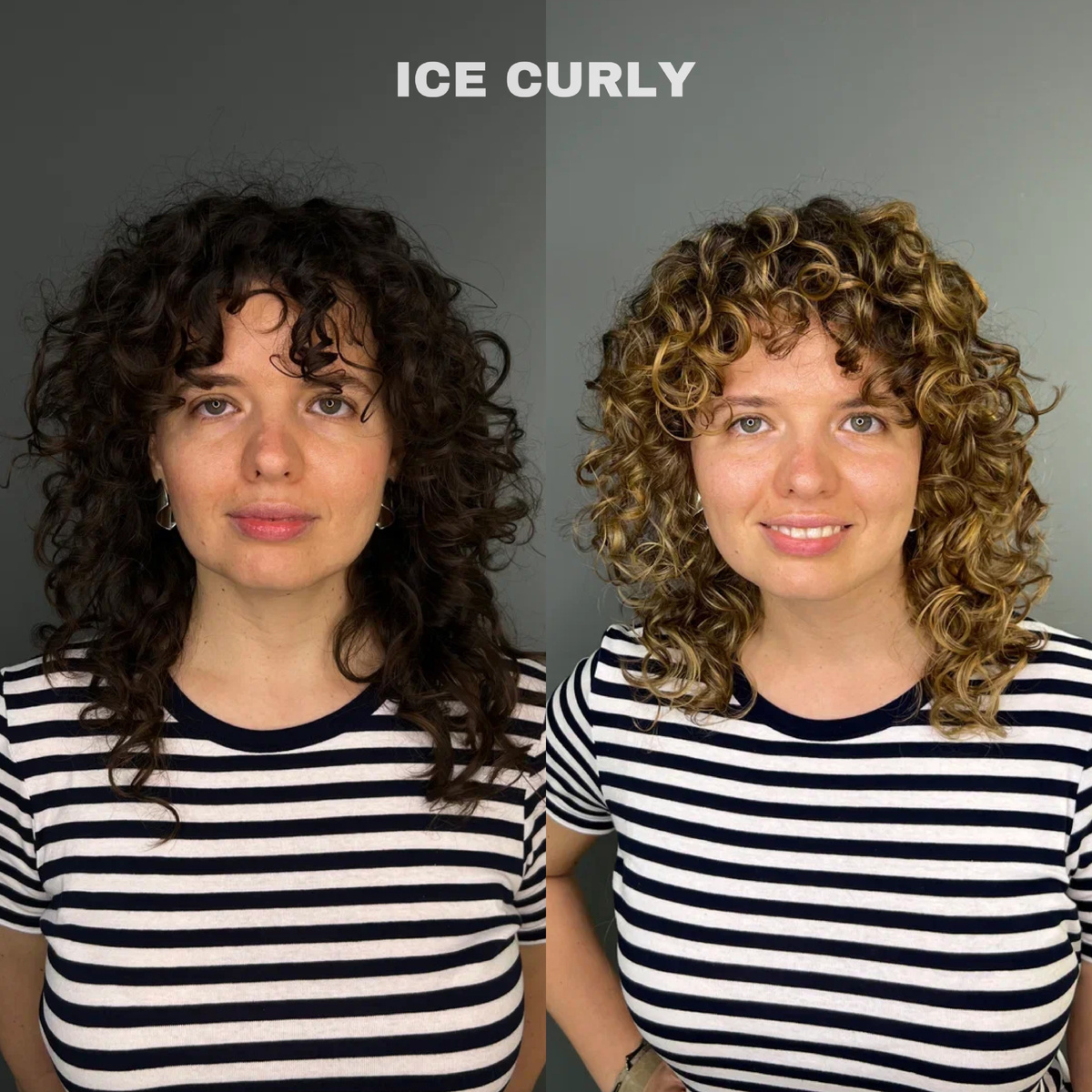 Пример сложного окрашивания, выполненного мастерами ICE CURLY.