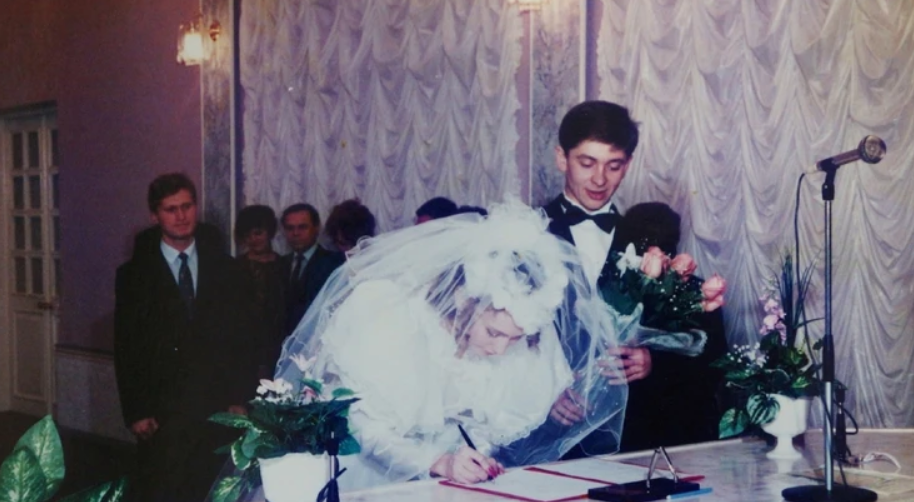 Первая свадьба Дмитрия Брекоткина. Свидетелем на свадьбе был давний друг Димы Андрей Рожков