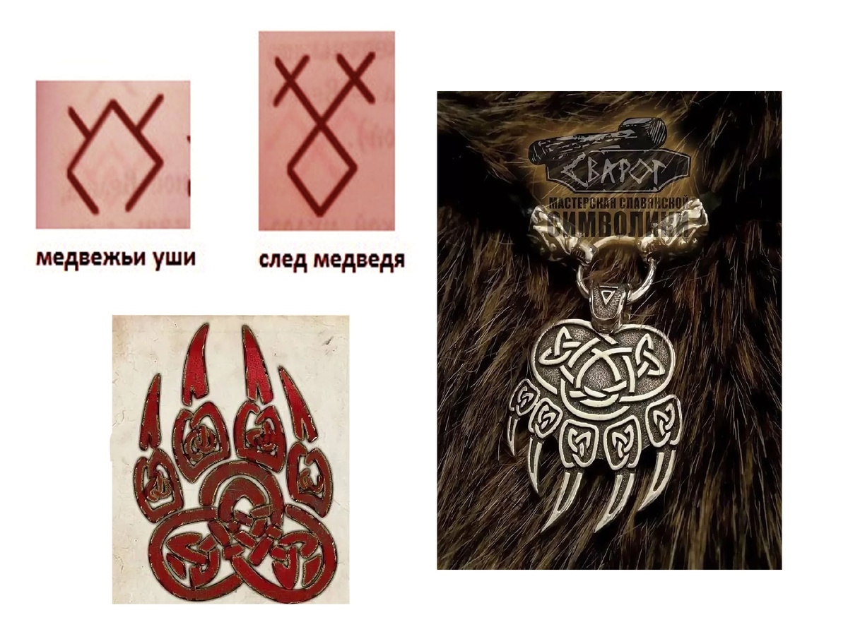 Медвежьи обереги и элементы русской вышивки